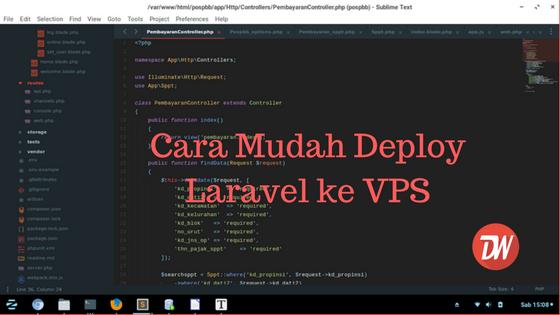 Cara Mudah Deploy Laravel ke VPS