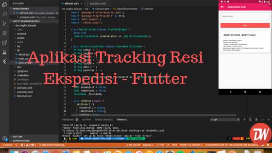 Aplikasi Tracking Resi Ekspedisi - Flutter