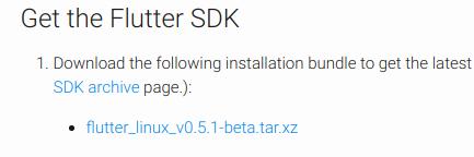 install sdk flutter