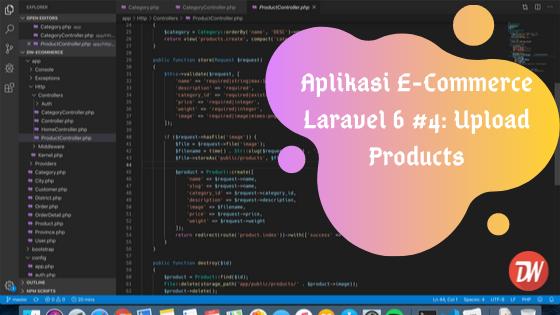Aplikasi E-Commerce Laravel 6 #4: Upload Products