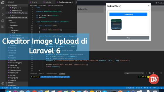 Ckeditor Image Upload di Laravel 6