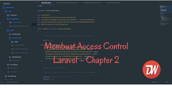 Membuat Access Control Laravel – Chapter 2