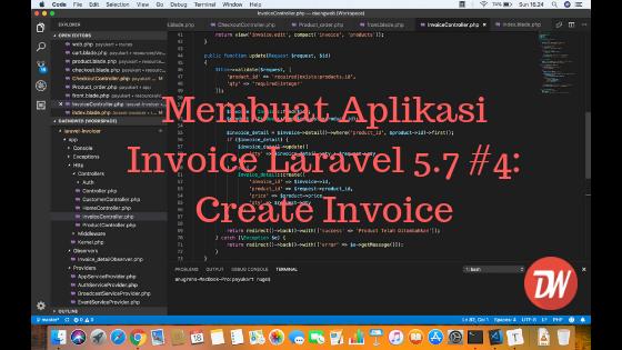 Membuat Aplikasi Invoice Laravel 5.7 #4: Create Invoice