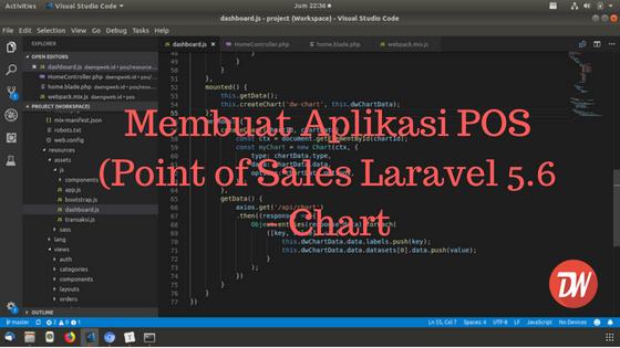 (Part 9) Membuat Aplikasi POS (Point of Sales Laravel 5.6 - Chart
