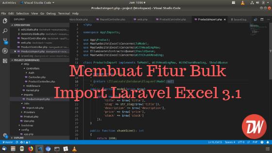Membuat Fitur Bulk Import Laravel Excel 3.1
