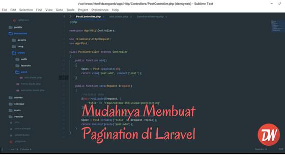 Mudahnya Membuat Pagination di Laravel