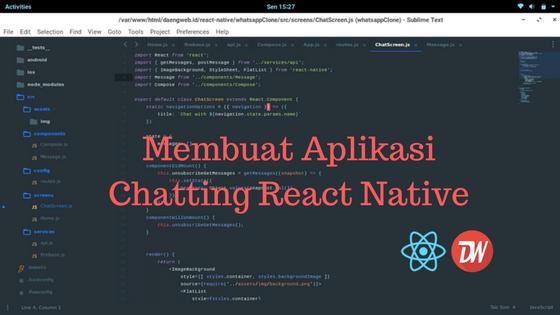 Membuat Aplikasi Chatting React Native