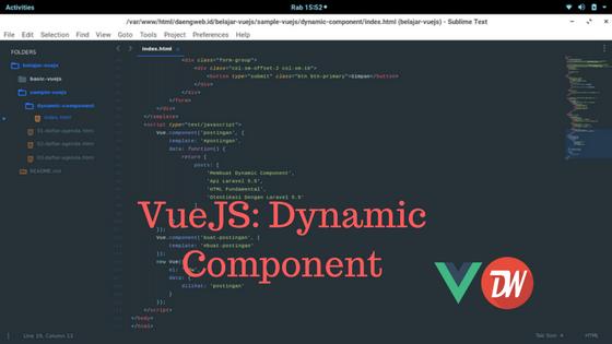 VueJS: Dynamic Component