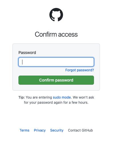 Github Account Password