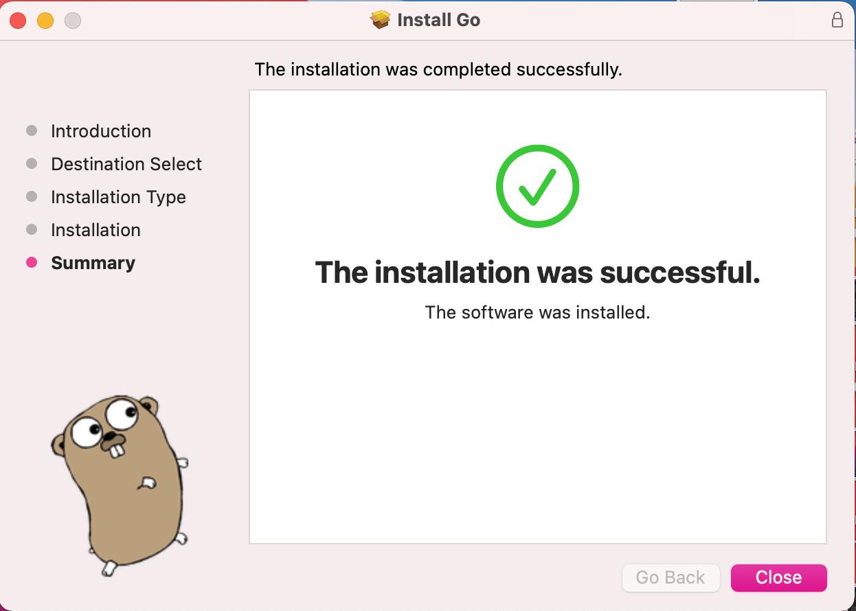 Install Golang - Finish