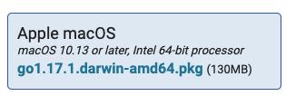 Download Golang - Mac