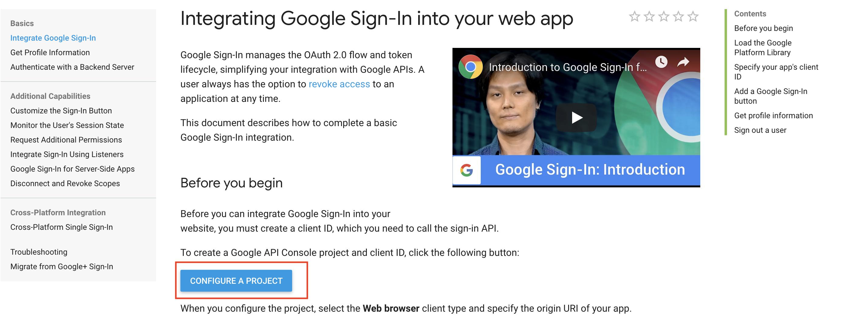 create google sign in laravel