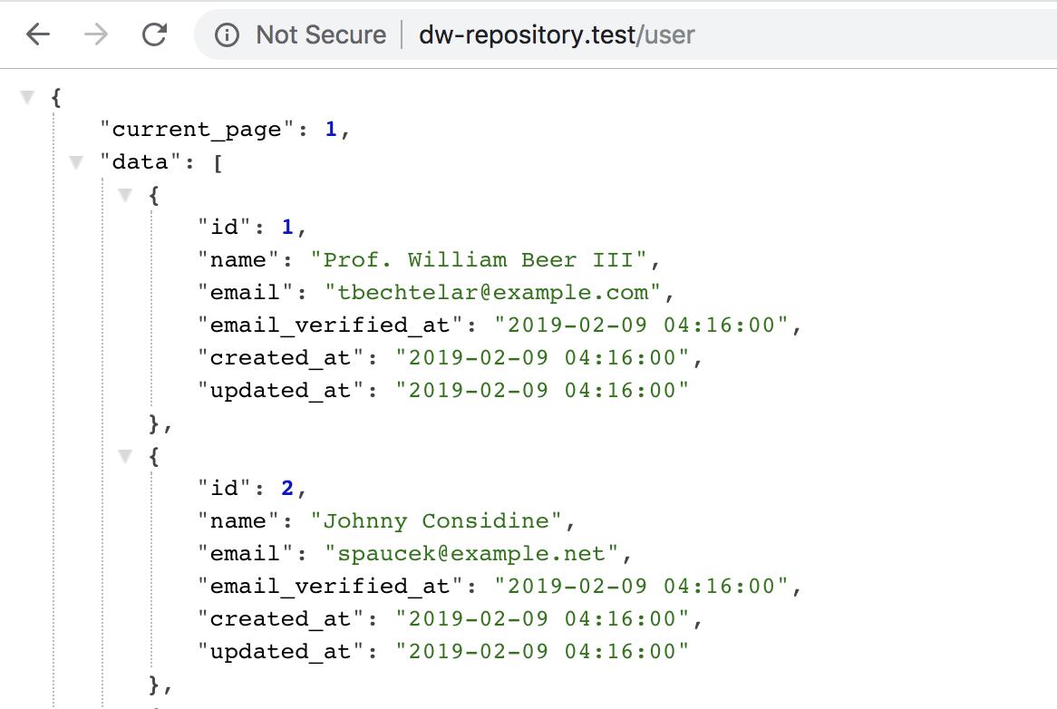 laravel repository pattern 