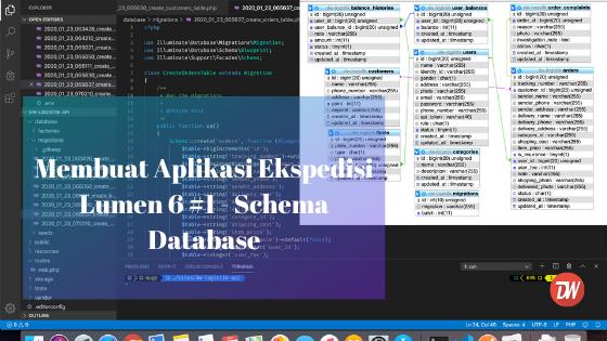 Membuat Aplikasi Ekspedisi Lumen 6 #1: Schema Database