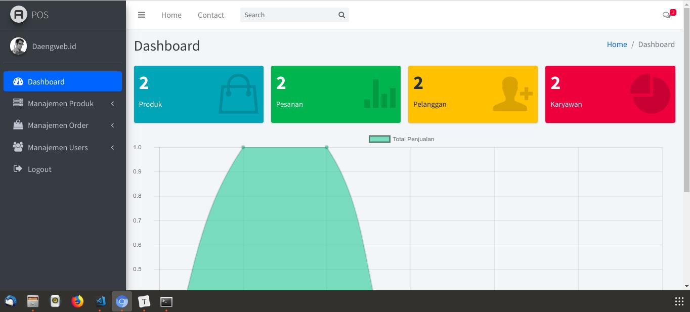 membuat aplikasi pos laravel